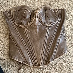 Windsor Taupe Corset Blouse